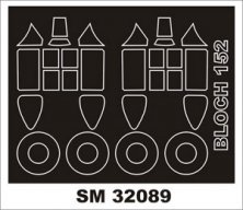 Masques peinture Montex MB.152C1 1/32 cadre verri�re