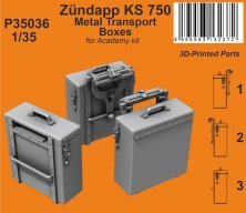 1/35 Zundapp KS 750 Metal Transport Boxes for Academy