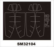 Masques Peinture Montex F-86 Sabre 1/32 Cadre Verri�re