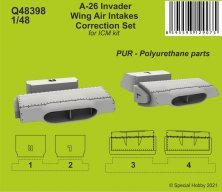 1/48 A-26 Invader Wing Air Intakes correction set