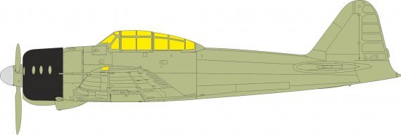 Mask 1/32 A6M2 Zero TFace for Tamiya