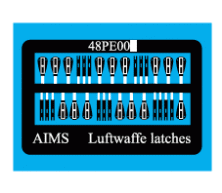 1/48 Bf-109, Bf-110, Me-410, Me-262, Fw-190 Luftwaffe latches