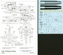 F/A-18 Hornet Stencil Data Decals 1/48 Hi Decal