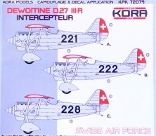 1/72 Dewoitine D.27 III.R Swiss Air Force