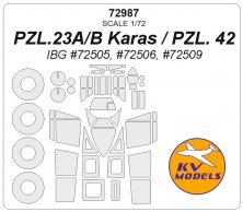 1/72 PZL.23A/B Karas / PZL. 42 masks