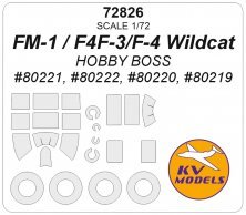 1/72 Grumman FM-1 / F4F-4 / F4F-3 Wildcat for Hobby Boss
