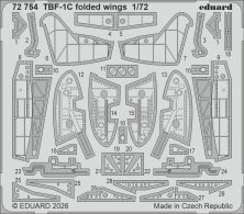 Eduard Set Gefaltete Tragfl�chen TBF-1C 1/72 Hobby Boss