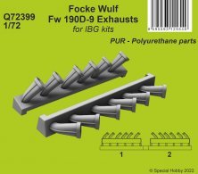1/72 Focke-Wulf Fw-190D-9 Exhausts