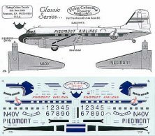 Douglas DC-3 Dakota Model Kit 1/144 Piedmont N40V