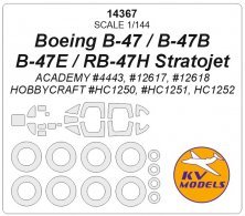 1/144 Boeing B-47 / B-47B / B-47E / RB-47H Stratojet masks