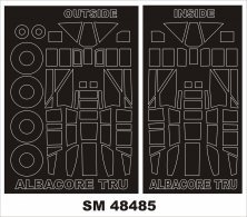 1/48 Fairey Albacore torpedo bomber masks