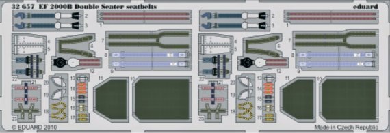 1/32 EF 2000 Double Seater seatbelts (TRUMP)