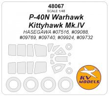 1/48 Curtiss P-40N Warhawk / Kittyhawk Mk.IV for Hasegawa