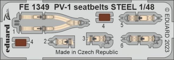 1/48 PV-1 seatbelts STEEL