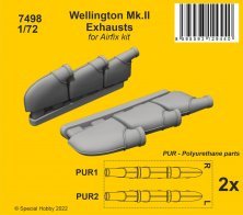 1/72 Wellington Mk.II Exhausts