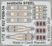 1/72 PBM-5A seatbelts for Academy