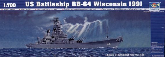 Trumpeter Cuirass� USS Wisconsin BB-64 1991 1/700