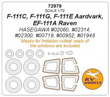 1/72 General-Dynamics F-111 Masks with rubber seals