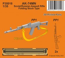 1/35 AK-74MN Soviet Assault Rifle Folding Stock Type