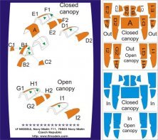 1/48 Heinkel He He-112B canopy mask