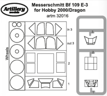 1/32 Messerschmitt Bf-109E-3 mask