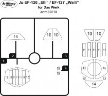 1/32 Masks for Ju EF-126 Elli / EF-127