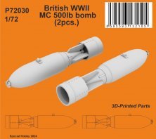 1/72 British WWII MC 500lb. bombs