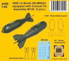 1/48 2000 Lb Bomb AN-M66A2 with Conical Fin Assembly