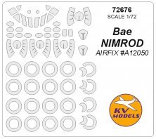 1/72 Masks for disks and wheels BAe Nimrod
