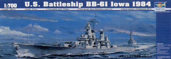 Trumpeter USS Battleship BB-61 Iowa 1984 1/700