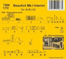 1/72 Beaufort Mk.I Interior set