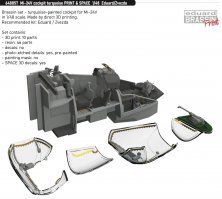 Brassin 1/48 Mi-24V cockpit turquoise