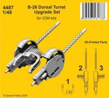 1/48 B-26 Dorsal Turret Upgrade Set for ICM