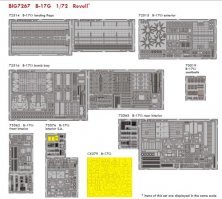 Eduard EDUBIG7267 Boeing B-17G Flying Fortress 1/72