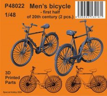 1/48 Mens bicycle 1st half of 20th century 2x