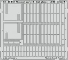 1/200 USS Missouri part 10  hull plates (TRUMP)