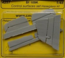 1/48 Bf 109K Control surfaces set (HAS)