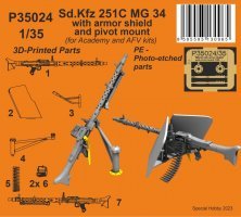 1/35 Sd.Kfz. 251C MG 34 with armor shield ACAD/AFV
