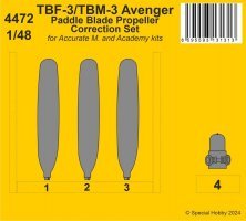 1/48 TBF-3/TBM-3 Avenger Paddle Blade Propeller