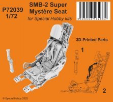 1/72 SMB-2 Super Mystere seat for Special Hobby