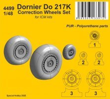1/48 Dornier Do 217 Wheels Correction Set for ICM