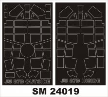 1/24 Junkers Ju-87D-5 Stuka canopy masks