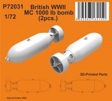 1/72 British WWII Mc 1000lb bomb Mk.I