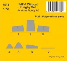 1/72 F4F-4 Wildcat Dinghy Set