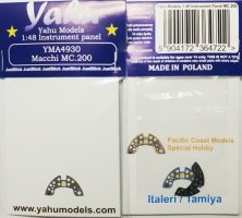 1/48 Macchi MC.200 Photoetched instrument panels. Coloured