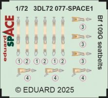 1/72 Bf 109G seatbelts
