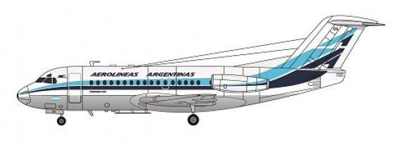 1/144 Fokker F-28-1000-Aerolineas Argentinas