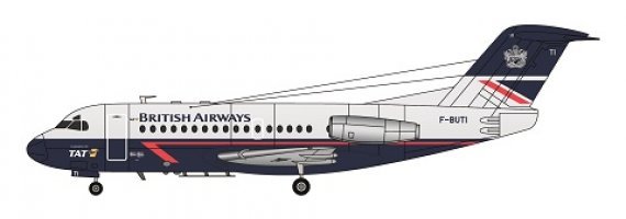 1/144 Fokker F-28-1000-British Airways/TAT