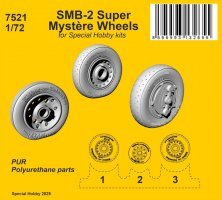 1/72 SMB-2 Super Mystere wheels for Special Hobby