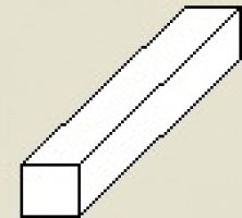 Baguettes / Strips 35cm 0,75mm x 0,75mm (10pc)